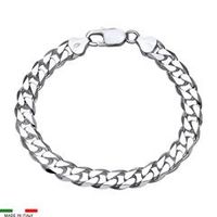pulsera barbada de plata 925 8mm