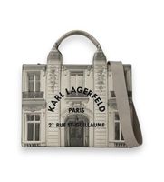 karl lagerfeld para mujer b2w30283 bolso tote maison de karl exclusivo beige osfa casual poliuretano