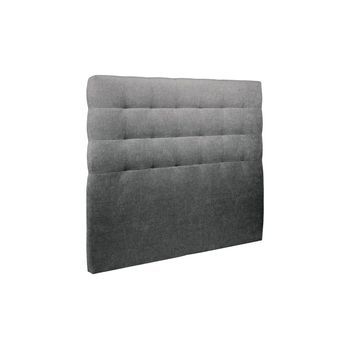 Cabecero Acolchado 180 Cm - Tela Natté Gris Antracita