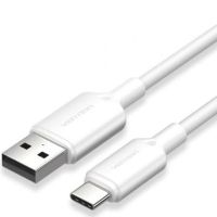 cable usb 20 tipo-c vention ctqwh 2m 60w 480mbps blanco