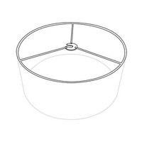 fabrilamp pantalla colgante kenya m10 blanco gris 40dx38dx22h difusor incluido
