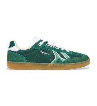 Pepe Jeans para hombre. PMS00040 Bzapatillas De Piel All Fun (42), Plano, Cordones, Casual