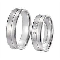 alianzas oro blanco con diamantes ancho 55 mm