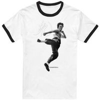 bruce lee camiseta flying kick para mujer
