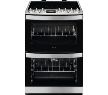 AEG CCS6741ACM 60 cm Electric Ceramic Cooker - Stainless Steel, Stainless Steel