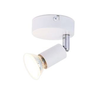 Musiksymbols - foco de techo de metal, color blanco, 8 cm, gu10