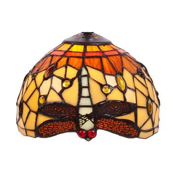 Pantalla Tiffany Suelta Serie Belle Amber D-20cm