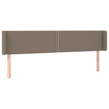 Cabecero De Tela Gris Taupe 183x16x78/88 Cm Vidaxl