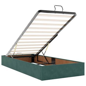 Cama De Estilo Otomano (con Colchón, Material Terciopelo)