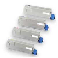 original multipack oki c5650 printer toner cartridges 4 pack -43865708