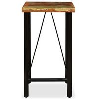 mesa de bar  mesa de bistro de madera maciza reciclada 60x60x107 cm