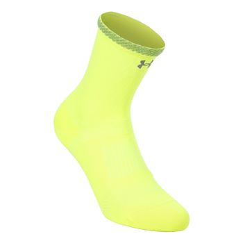 Under Armour Velociti Lite Crew  Calcetines para correr Unisex-amarillo neón, amarillo neón