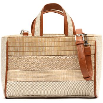 Misako Bolso de mano Seni bolso tote efecto rafia con asa para mujer