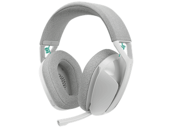 Auriculares gaming - Logitech G G321, Lightspeed-Bluetooth, Micrófono 16 kHz con varilla abatible, 20hs batería, PC, PS4-PS5, Nintendo Switch, Blanco