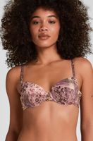 hunkemoller top de bikini con aros y relleno ibiza morado