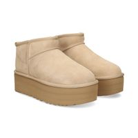 ugg botines con tacon mujer - beige talla 6