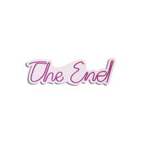 iluminacion led decorativa de plastico the end rosa 16x50x2 cm