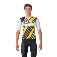 maillot castelli heritage negro blanco amarillo talla xl