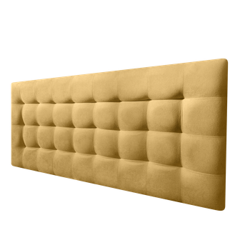 Cabecero Cama Canadá Deluxe Tapizado Tejido Antimanchas Mostaza 180x70cm
