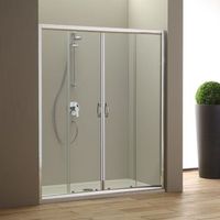 puerta nicho ducha 170 cm cristal transparente  giada