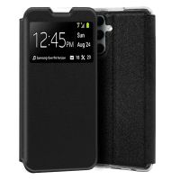 cool funda flip cover liso negra para samsung a346 galaxy a34 5g