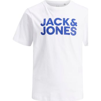 Jack & Jones Camiseta 12255501 JWHCORP LOGO TEE SS O-NECK JNR WHITE para niño