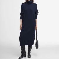 barbour cassandra cotton-blend knitted dress - l