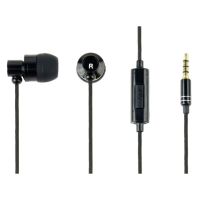 gembird paris auriculares metalicos con microfono negros