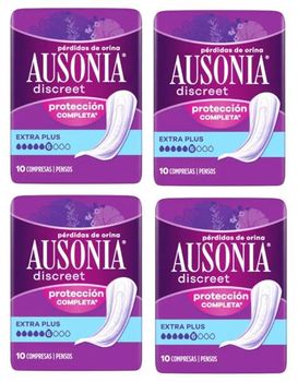 Ausonia Discreet Extra Plus Compresa Pérdidas Orina Mujer 4x10 uds