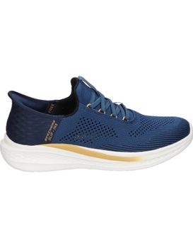 Zapatillas Veganas Para Hombre Skechers Slip-ins Rf: Slade Quinto 210810-blu Azul Marino 45