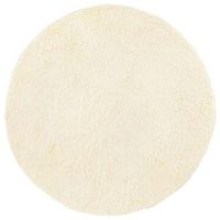 alfombra peluda de pelo largo navarra crema 240x240cm poliester vidaxl