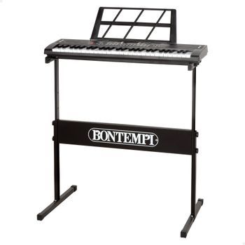 Bontempi - Teclado Electrónico De 54 Teclas Con Atril Y Soporte Regulable