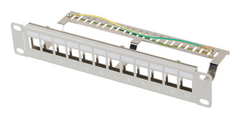 PATCH PANEL LANBERG 12 PUERTOS 1U RACK 10