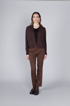 cárdigan abierto dark brown xs