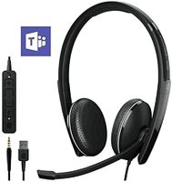 epos i sennheiser adapt 165 usb-c ii - adapt 100 series - auriculares - en la oreja - con cable - conector de 35 mm usb-c - negro - optimizado para uc