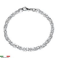 pulsera bizantina de plata 925 45mm