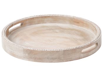 Bandeja de servir  madera de mango marrón claro