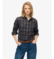superdry para mujer w4010513a camisa lumberjack marino l casual algodon manga larga