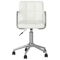 silla de comedor  silla de cocina  mueble de comedor giratoria cuero sintetico blanco