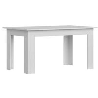 mesa de comedor salon fija nur estilo contemporaneo color blanco mate 138x80 cm