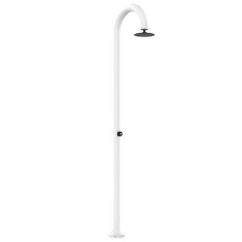 Ducha Temporizada De Aluminio Con Agua Fría Sined Luna Timer Blanco