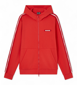 EA7 para hombre. 7M001480_AF12660 Sudadera Logo Series rojo (S), Azul, Casual, Deportivo, Sportswear, Multideporte, Poliéster, Manga corta