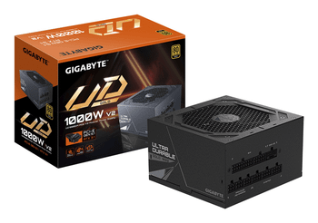 Fuente Alimentación 1000W GIGABYTE UD1000GM PG5 V2 Fuente de Alimentación - PCIe Gen 5.1, 80 PLUS Gold, Diseño completamente modular, Ventilador de 1