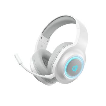 Auriculares QCY Heroad V200 inalámbricos y con cable Bluetooth 6.0 gaming con micrófono y sonido 7.1 blanco