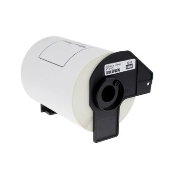 Compatible Brother DK-11241 Label Tape (102mm x 152mm) Black on White x 200