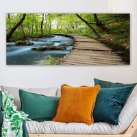 pintura decorativa lienzo yty11604193650120 multicolor 50x120