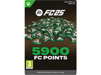xbox series x s  one ea sports fcr 25 - 5900 fc points codigo de descarga juego base se vende por separado