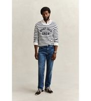 gant para hombre 1000011 jaans regular fit azul 3432 casual algodon denim