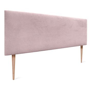 Dhome Cabecero De Pana Liso 160x105 Con Patas Camas 150/160 - Rosa Palo