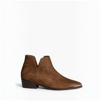 corina zapatos de tacon botin cowboy 6742 antelina para mujer